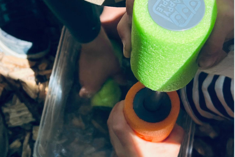 Wasserspritzen werden geladen